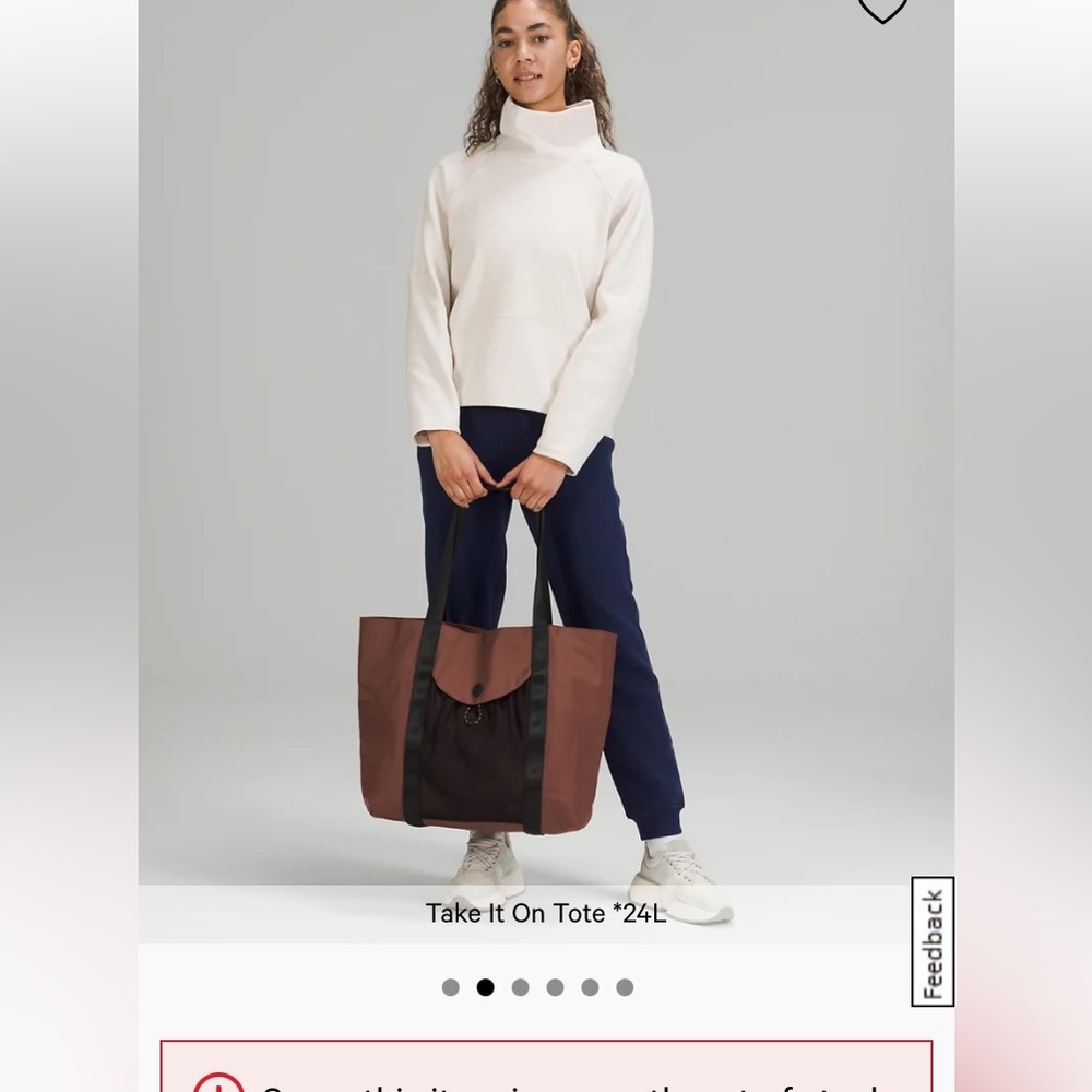 NWT, lulu bag